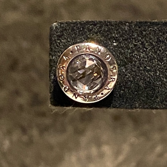 Pandora Radiant Logo cubic zirconia and silver studs, new. Shine logo - Picture 5 of 5